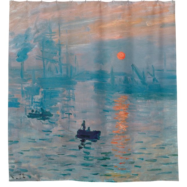 Cortina Para Box Impressão Sunrise Claude Monet (Frente)