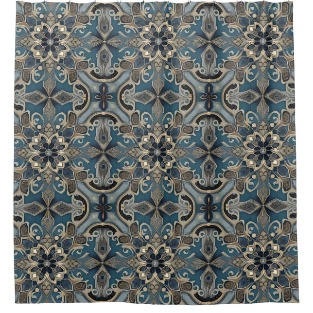 Cortina Para Box in blue (Frente)