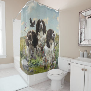 Cortina Para Box Inglês Springer Spaniels, Arte