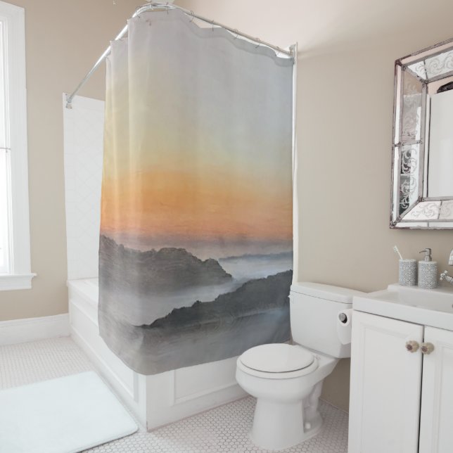Cortina Para Box Inspirational Shower Curtain | Ice Storm Sunrise (In Situ)