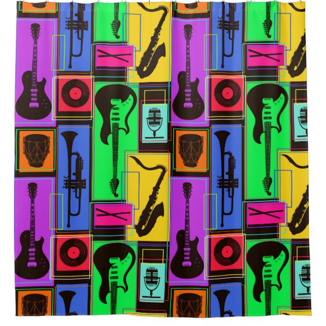 Cortina Para Box Instrumentos Musicais (Frente)