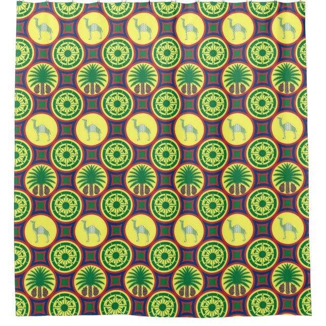 Cortina Para Box Jamahiri ® Libya | Africa Pattern  (Frente)
