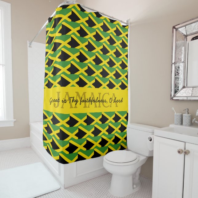 Cortina Para Box JAMAICA FLAG Personalizada (In Situ)