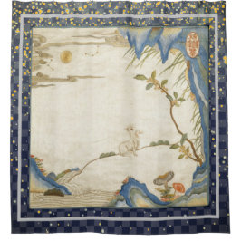 Cortina Para Box JAPONÊS BUNNY OLHANDO PARA A Cortina de Chá