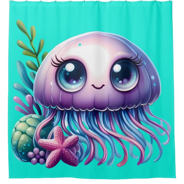 Cortina Para Box "Jellyfish e Starfish Buddies" (Frente)