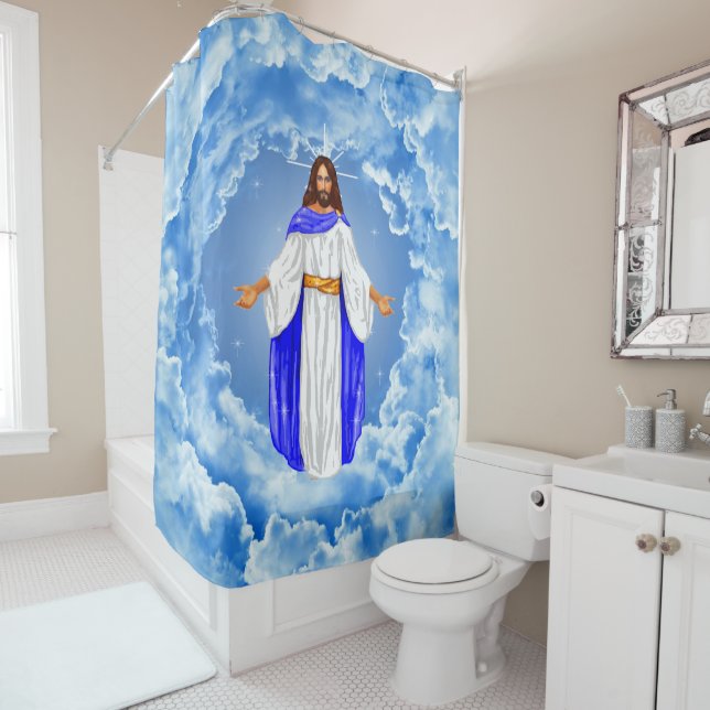 Cortina Para Box Jesus nas Nuvens (In Situ)