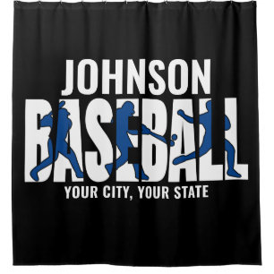 Cortina Para Box Jogador de Jogo de NOMES ADD da Equipe de Baseball