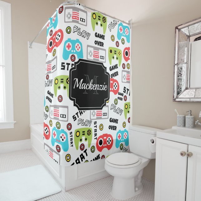 Cortina Para Box Jogo de Vídeo Retroativo (In Situ)