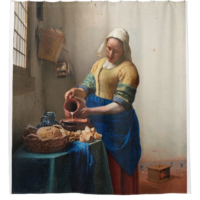 Cortina Para Box Johannes Vermeer - A Milkmaid (Frente)
