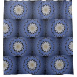 Cortina Para Box Kaleidoscópio Água Lily