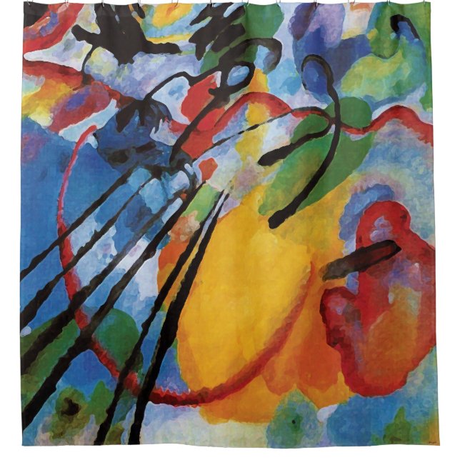 Cortina Para Box Kandinsky - Improvisação 26 (Remando) (Frente)