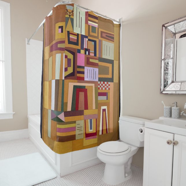 Cortina Para Box Kandinsky - Rosa de compensação (In Situ)