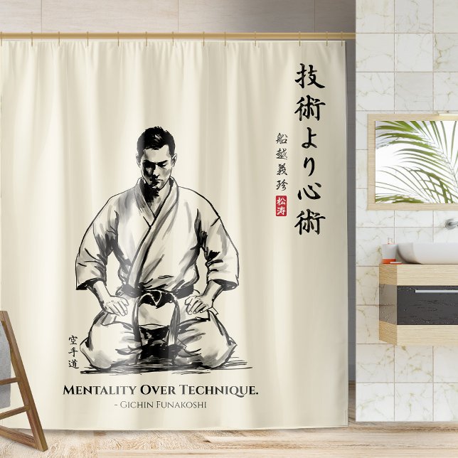 Cortina Para Box Karate 5th Precept  - Mentality Over Technique (Criador carregado)