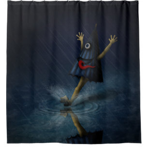 Cortina Para Box Kasa Obake Japonês Umbrella Ghost Day Rainy