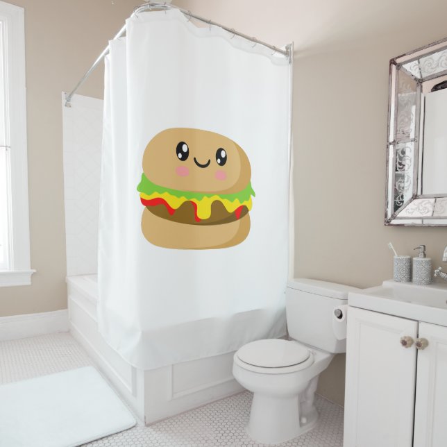 Cortina Para Box Kawaii Burger (In Situ)