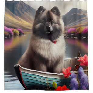 Cortina Para Box Keeshond em um remo: Uma aventura cêntrica