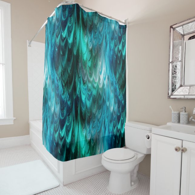 Cortina Para Box kelpie não parelha em azul turquesa : (In Situ)