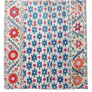 Cortina Para Box Kermina Suzani Usbequistão Embroiderme Impressão