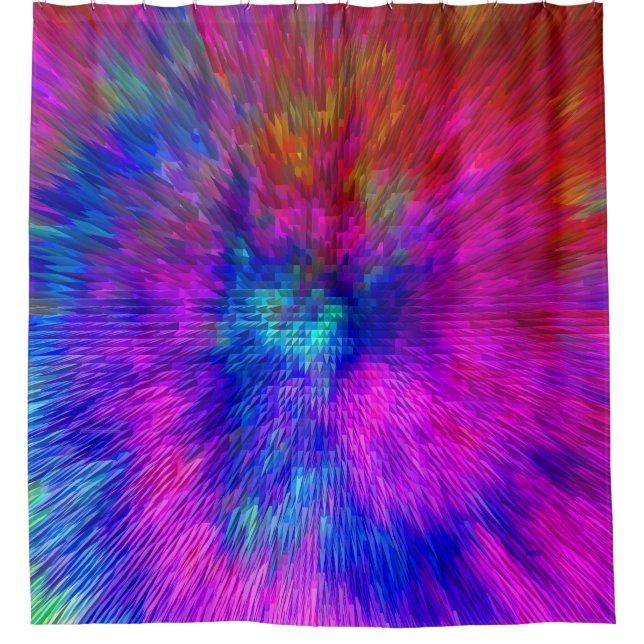 Cortina Para Box Kersplash Psicodélico...... (Frente)