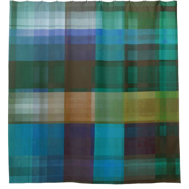 Cortina Para Box Key West Xadrez Bath (Frente)