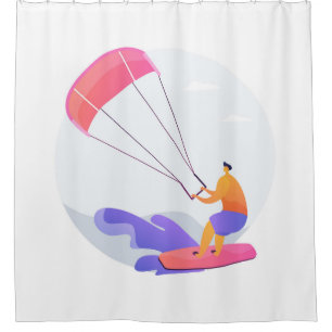 Cortina Para Box Kiteboarder kitesurfer