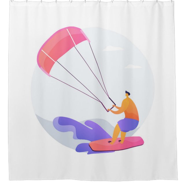 Cortina Para Box Kiteboarder kitesurfer (Frente)