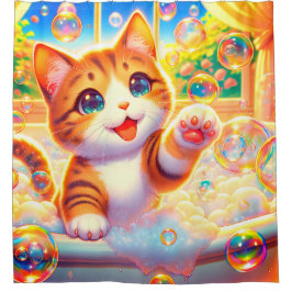 Cortina Para Box "Kitten Bubble Bliss"