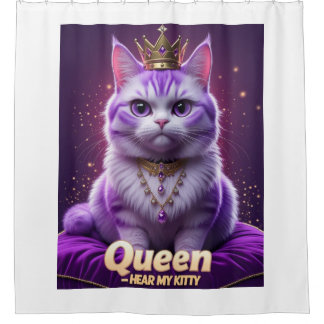 Cortina Para Box Kitty Real Roxa – Rainha Ouça Meu Ronronar