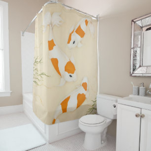 Cortina Para Box Koi Fishes, Kohaku, Nadação Japonesa Peixes De Pis