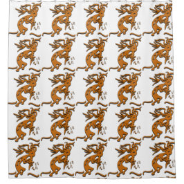 Cortina Para Box Kokopelli com as notas musicais que enfrentam