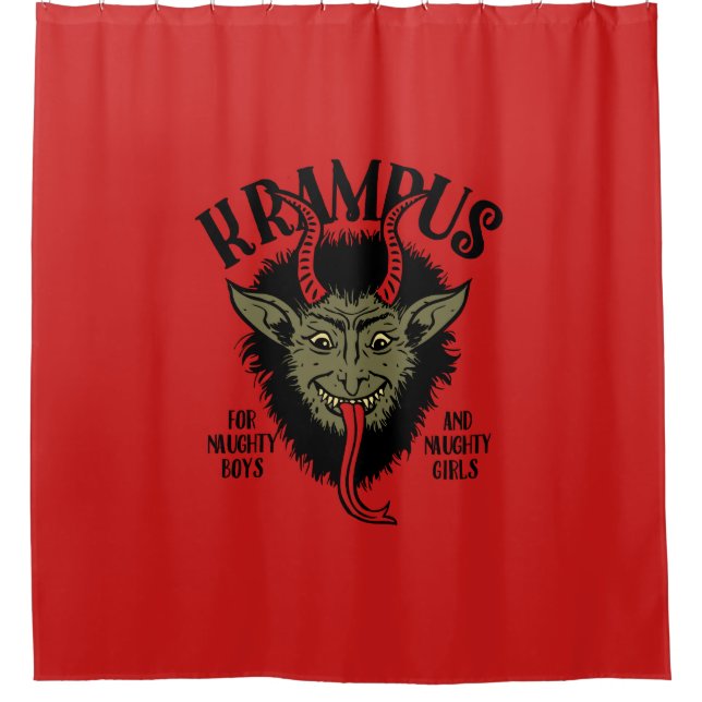 Cortina Para Box Krampus Face Naughty (Frente)