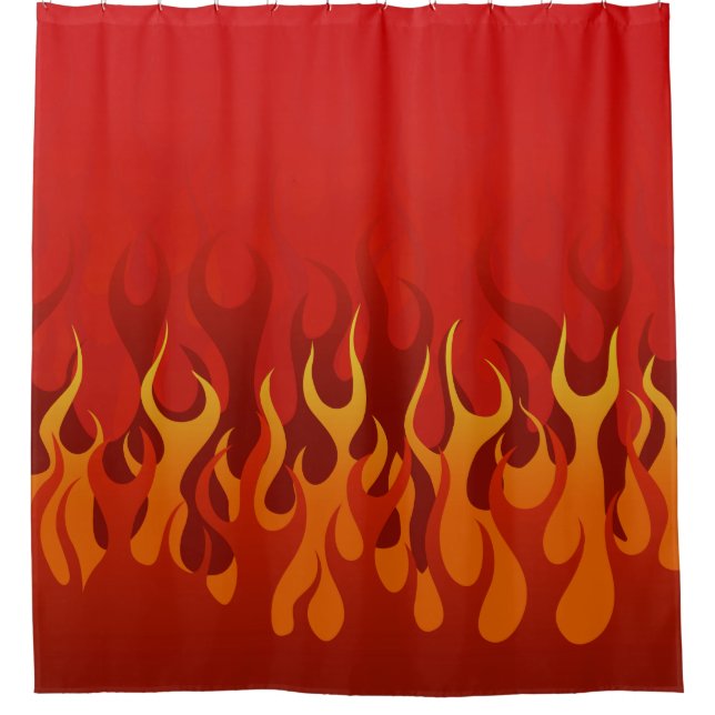 Cortina Para Box Kustom Flames (Frente)