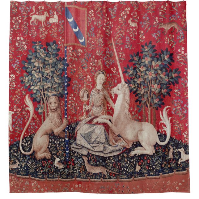Cortina Para Box Lady and Unicorn Medieval Tapestry Sight (Frente)