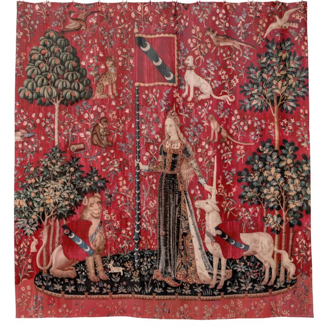 Cortina Para Box Lady and Unicorn Medieval Tapestry Touch (Frente)