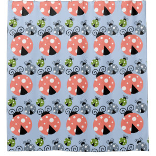 Cortina Para Box Lady Bug Pattern