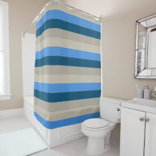 Cortina Para Box Lago Michigan Sand and and Surf Stripes