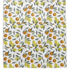 Cortina Para Box Laranja e limão