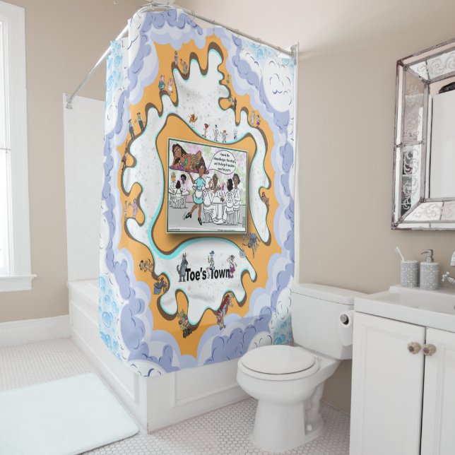 Cortina Para Box Large Hawaiian | Satirical Humor (In Situ)