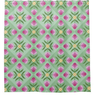 Cortina Para Box Lavanda e menta