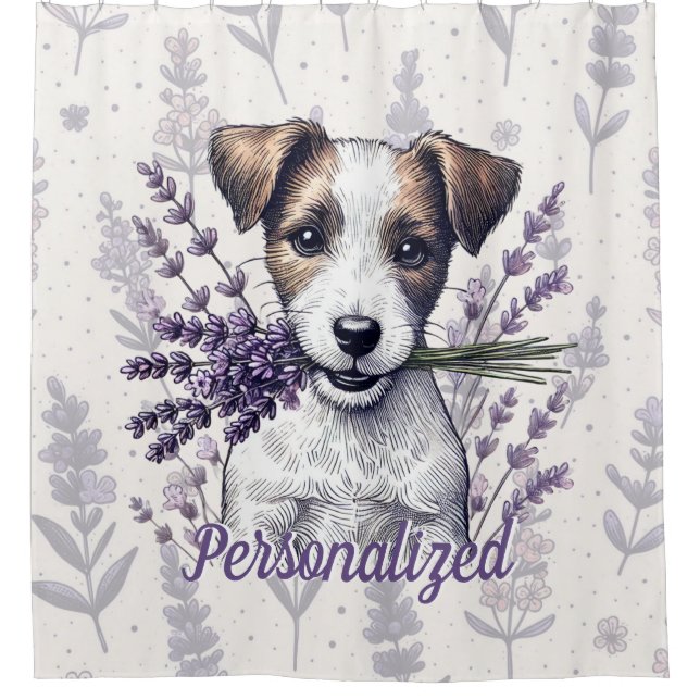 Cortina Para Box Lavanda Terrier Love (Frente)