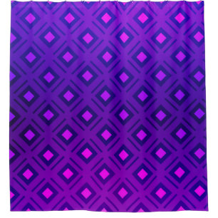 Cortina Para Box Layout roxo claro com linhas, retângulo. Brilho