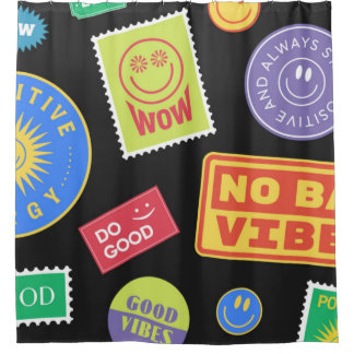 Cortina Para Box Legal Trendy Patches Design. Abstrato fundo wi