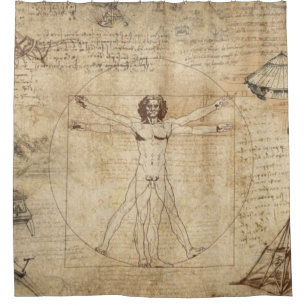 Cortina Para Box Leonardo Da Vinci O Homem Vitruviano