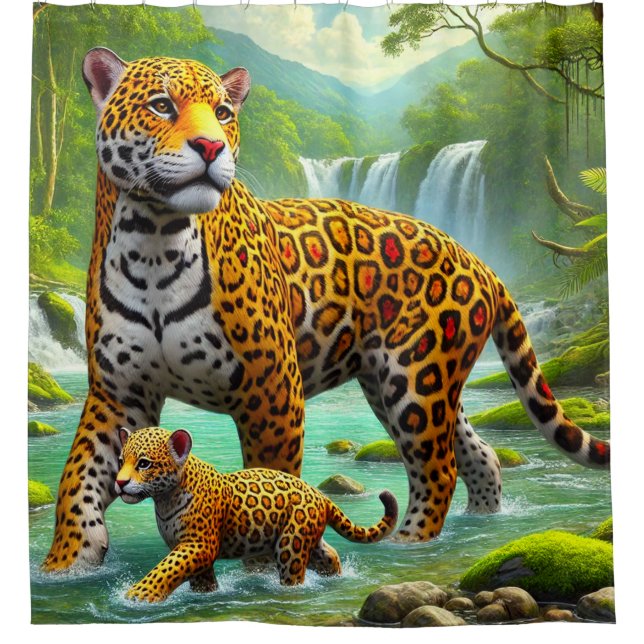 Cortina Para Box Leopard Art (Frente)