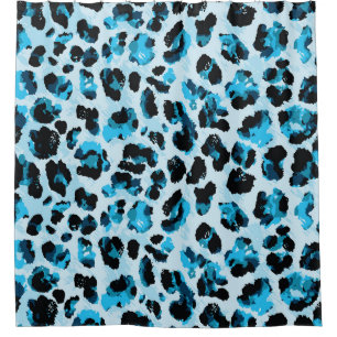 Cortina Para Box Leopard Cheetah Skin: Watercolor Vintage Tie Dye