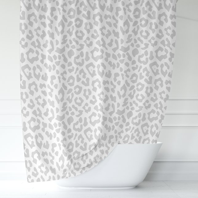 Cortina Para Box Leopardo Cinza e Branco (Criador carregado)