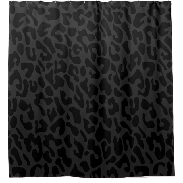 Cortina Para Box leopardo negro (Frente)