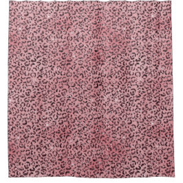 Cortina Para Box Leopardo rosa - Imprimir brilho
