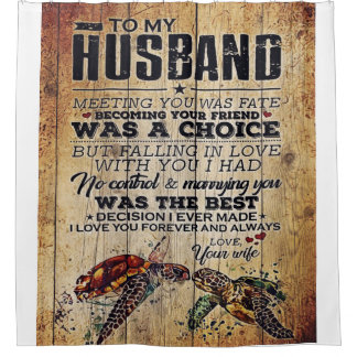Cortina Para Box Letra Adorável Para Ele | Para o meu marido Design
