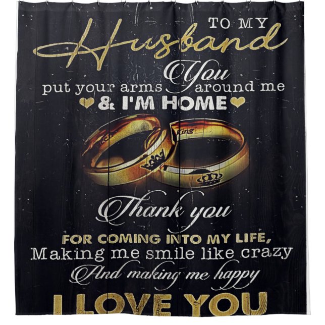 Cortina Para Box Letter To My Husband, Love Quotes Letter (Frente)